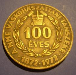 A Vaskohászati Tanszék alapításának 100. évfordulója
