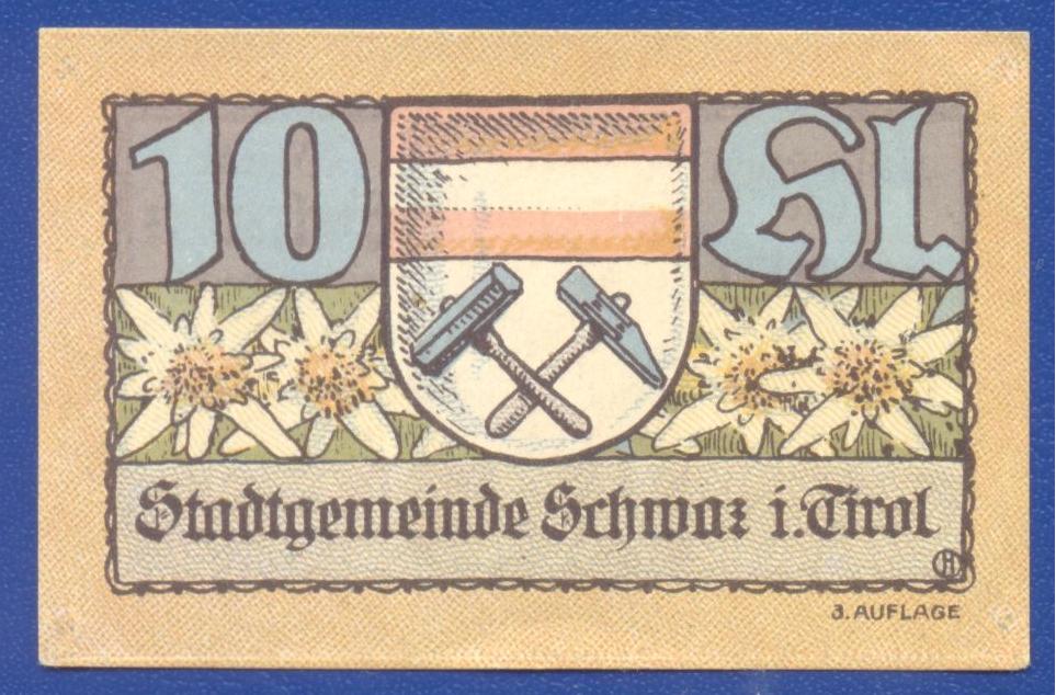 Schwaz im Tirol-i notgeld